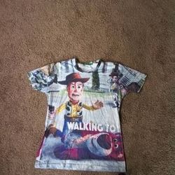 Rare walking dead toy story tee shirt