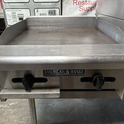 24” Gas Griddle Flat Top Grill Commercial NSF American Range Restaurant Plancha 