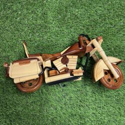 Wooden Motorcycle Decor
