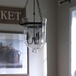 Ballard Design Glass Light Fixture 