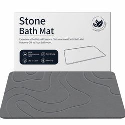 Brand New Luxury Diatomaceous Earth Stone Bath Mat (still sealed in box !)
