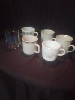 6 Misc Coffee Cups 