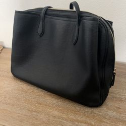 Quince Italian Leather Work Tote – Black (Like New)