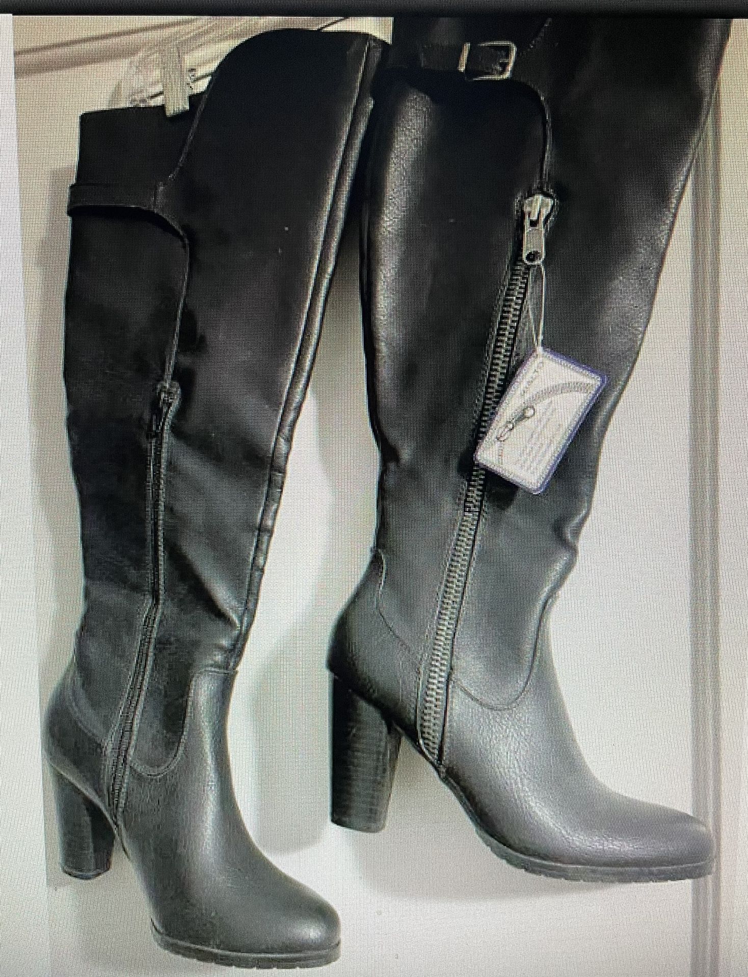 Sexy knee High Black Boots