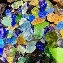 River Mix Glass For Landscaping, Crafts, Decor, Fountains $1.50 Per Lb.