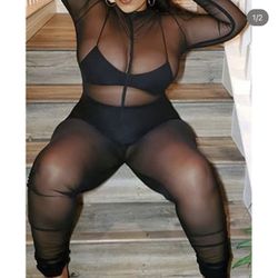 See Through Jumpsuit