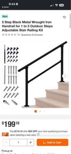 5 Steps Staircase Handrail