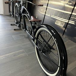 Custom Mecargi Mustang Stretched & Lowered Beach Cruiser Bike Bicycle Lowrider Vintage 