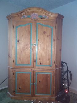 Pine entertainment center