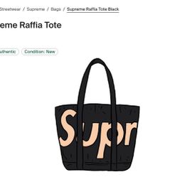  Supreme Raffia Tote bag