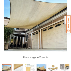 Shade&Beyond Sun Shade Sail for patios, specifically a 20 x 20 foot model.