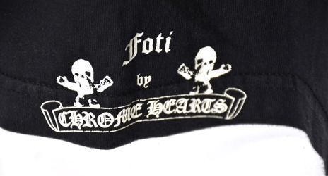 Chrome Hearts x Foti Jarvis Skull Side Graphic Pocket T-Shirt Black Men XXL