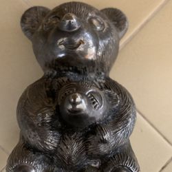 Silver Plated Bear Piggy Bank