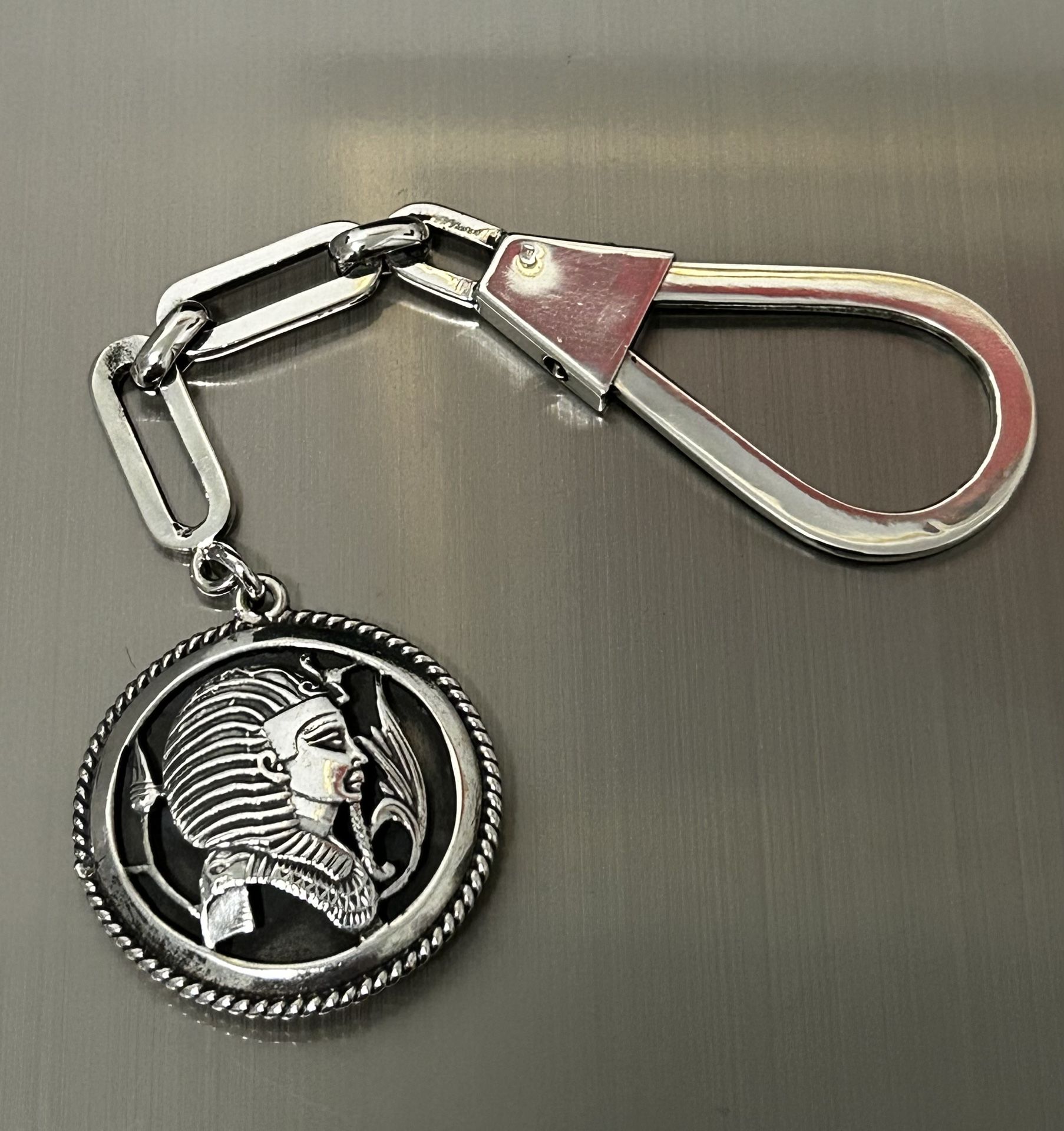 Sterling silver Egyptian keychain