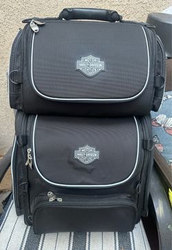 Harley Davison motorcycle luggage (barely used)
