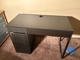 Dark Brown Computer Desk with Storage