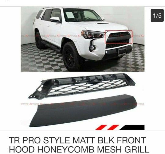 TRD - Pro Replacement Grill 2014 - 2019 toyota 4Runner 5th GENERATION No LETTERS!