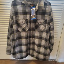 Men Large Lee Brand Flannel Jacket