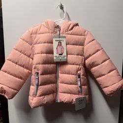 New Gerry Kids’ Jersey Lined Bubble Jacket Pink Size 3T