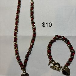 Women’s Costume Jewelry-Necklace & Bracelet Set