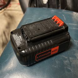40v lithium Black N decker Battery