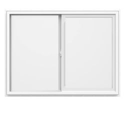 150 Series 35.5-in x 11.5-in x 1.31 Vinyl White Sliding Window 