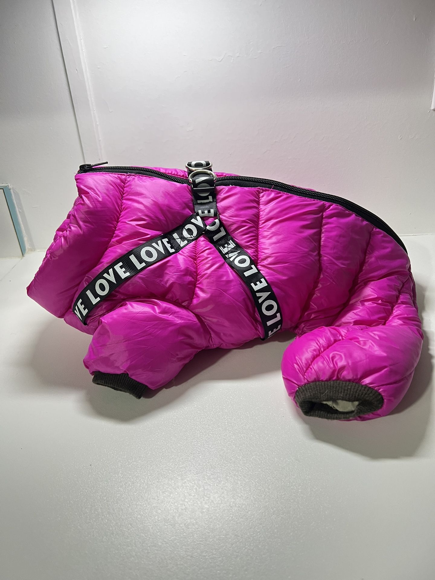 Dog Coat, Waterproof Dog Jacket for Winter, Warm Fullbody Dog Snowsuit Size S