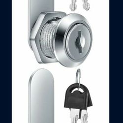 2 Pack Cam Lock Same Key (Each Cam Lock Comes With 2 Same Keys), File Cabinet Cylinder Cam Lock, 5/8 Inch Keyed Cam Lock, For Security File Drawer Mai