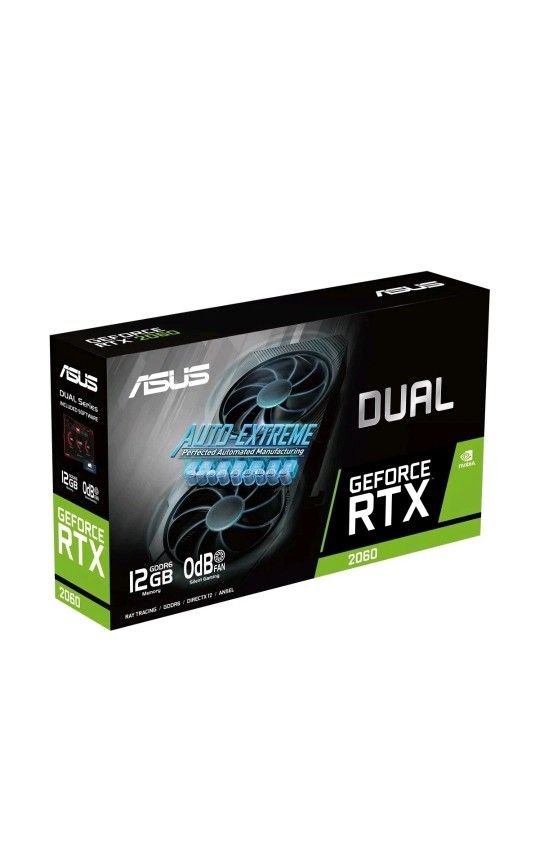 ASUS Dual GeForce RTX 2060 EVO OC 12GB GDDR6 Graphics Card - VR Ready