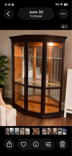 Lighted Curio Cabinet