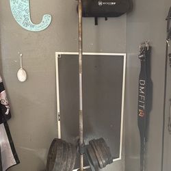 Workout Bar And Dumbells 20’s