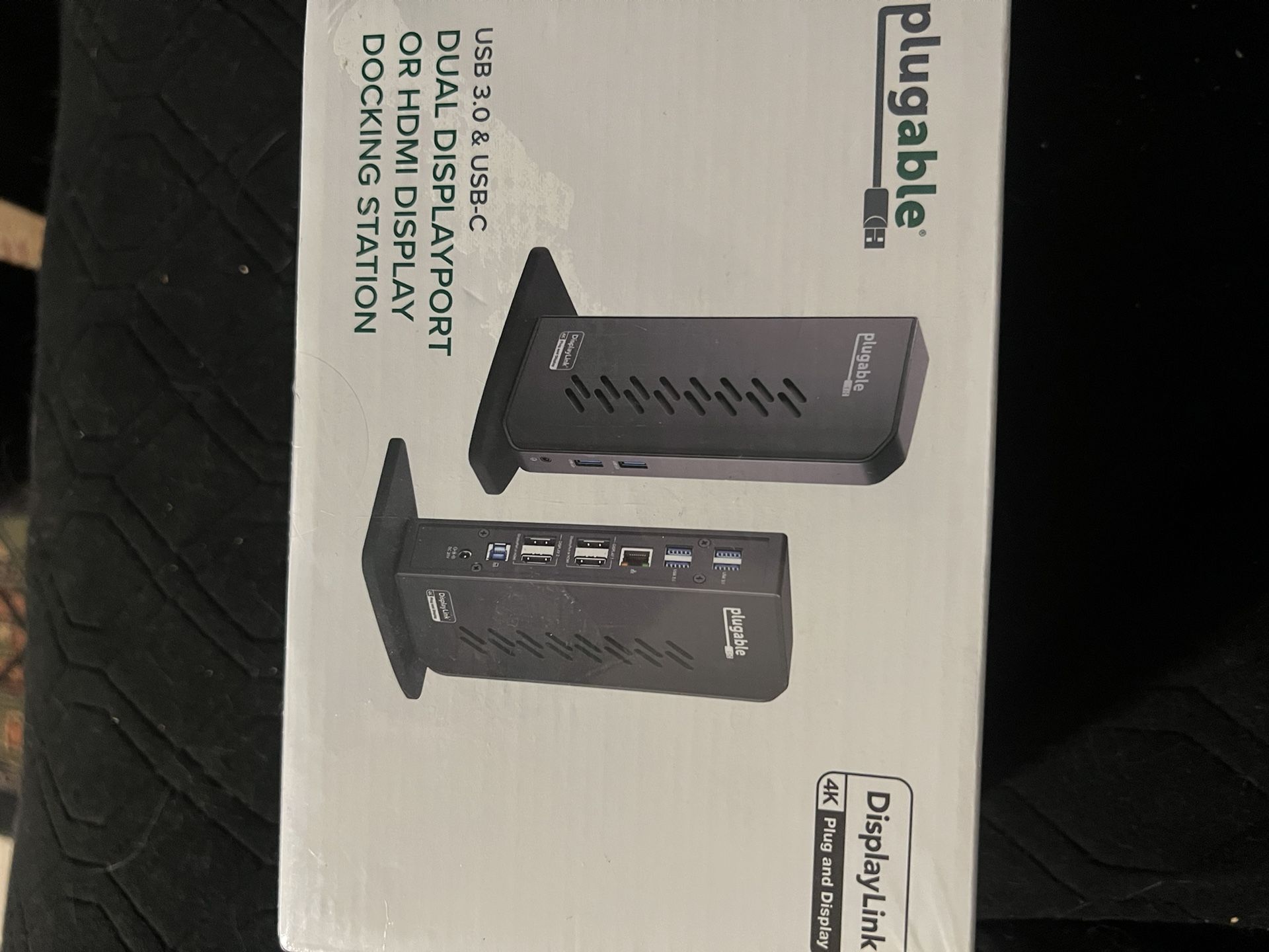 Plugable Dual Display Port HDMI Display Docking Station *sealed-new*