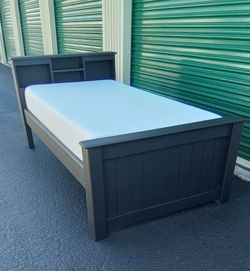 TWIN BED FRAME WITH MATTRESS