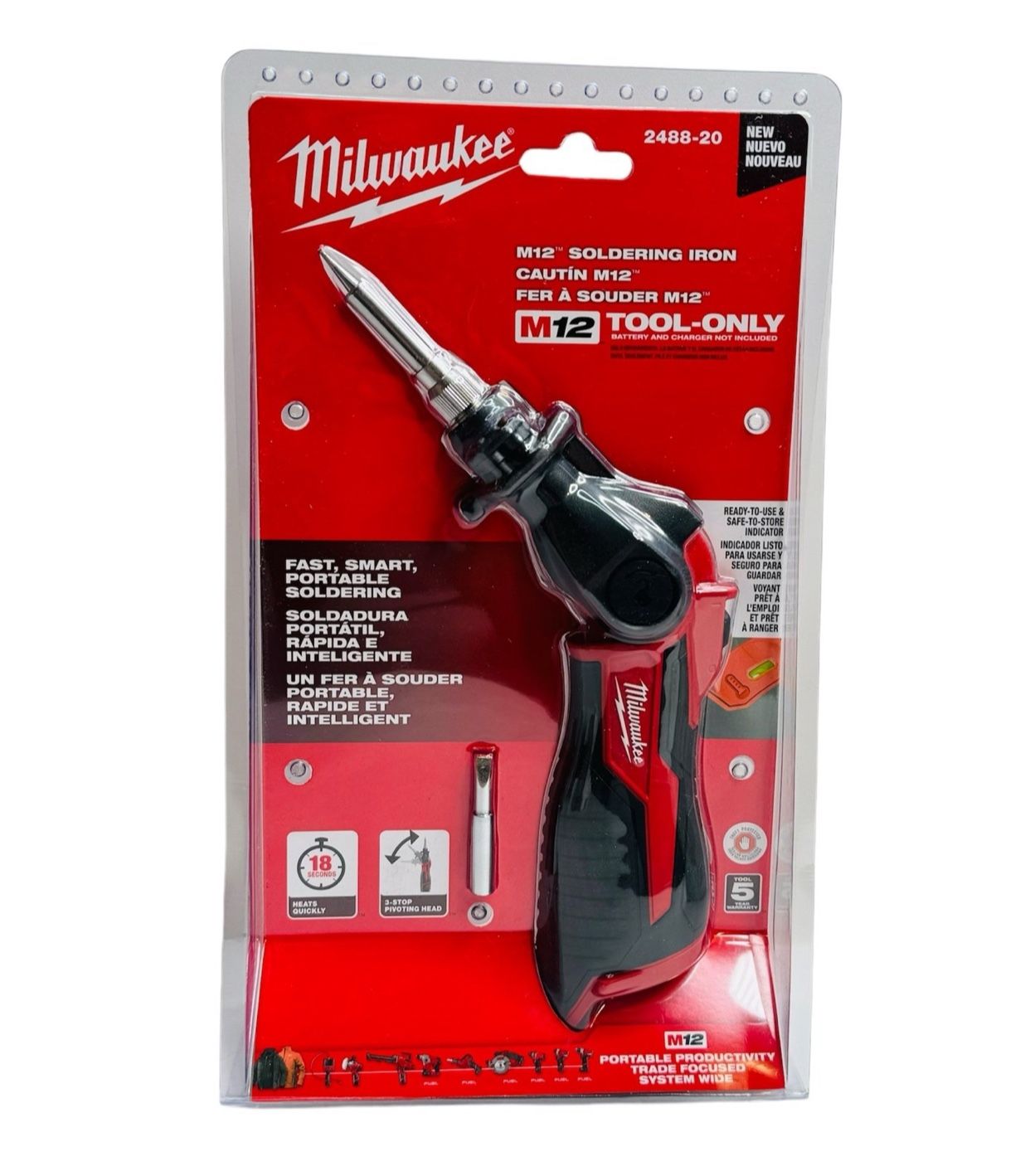 Milwaukee New Soldering Iron M12