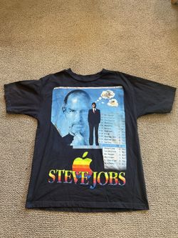 Steve Jobs Marino Morwood Tee Size Large