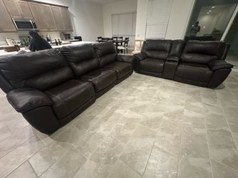 Leather recliners