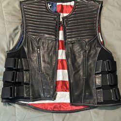 Leather Motorcycle Vest