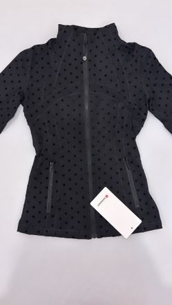Black polka dot lululemon define jacket