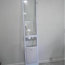 Ideal Pet Products 15 in x 79 1/2 White Aluminum Dog Door for Patio Sliding door