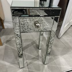 Mirrored Accent Table