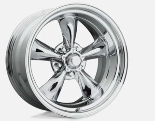 American Racing Vintage VN615 Torq Thrust II 1 Pc 18x8 5x120.65 0mm Chrome Wheel