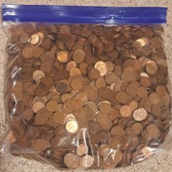 Pennys "Pre" 96 Copper Canadian Pennys Total of 3147