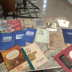 Lot Of Old Restaurant Menus