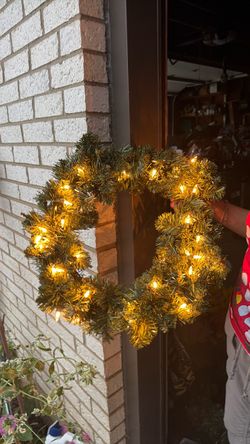Wreath with container