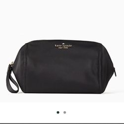 Kate Spade black makeup/cosmetics bag