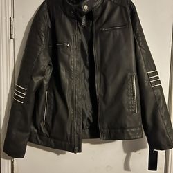 Brand new Black Leather Coat