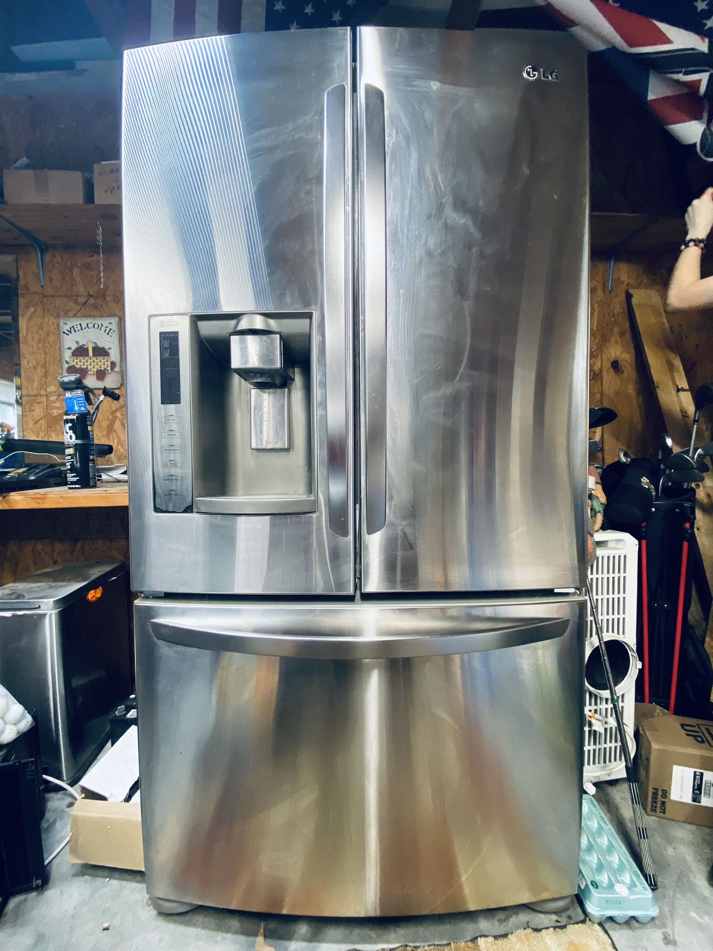 LG Stainless Steel Fridge/Freezer OBO