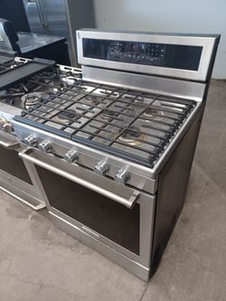 Kitchen aid stainless steel 5 burner gas stove