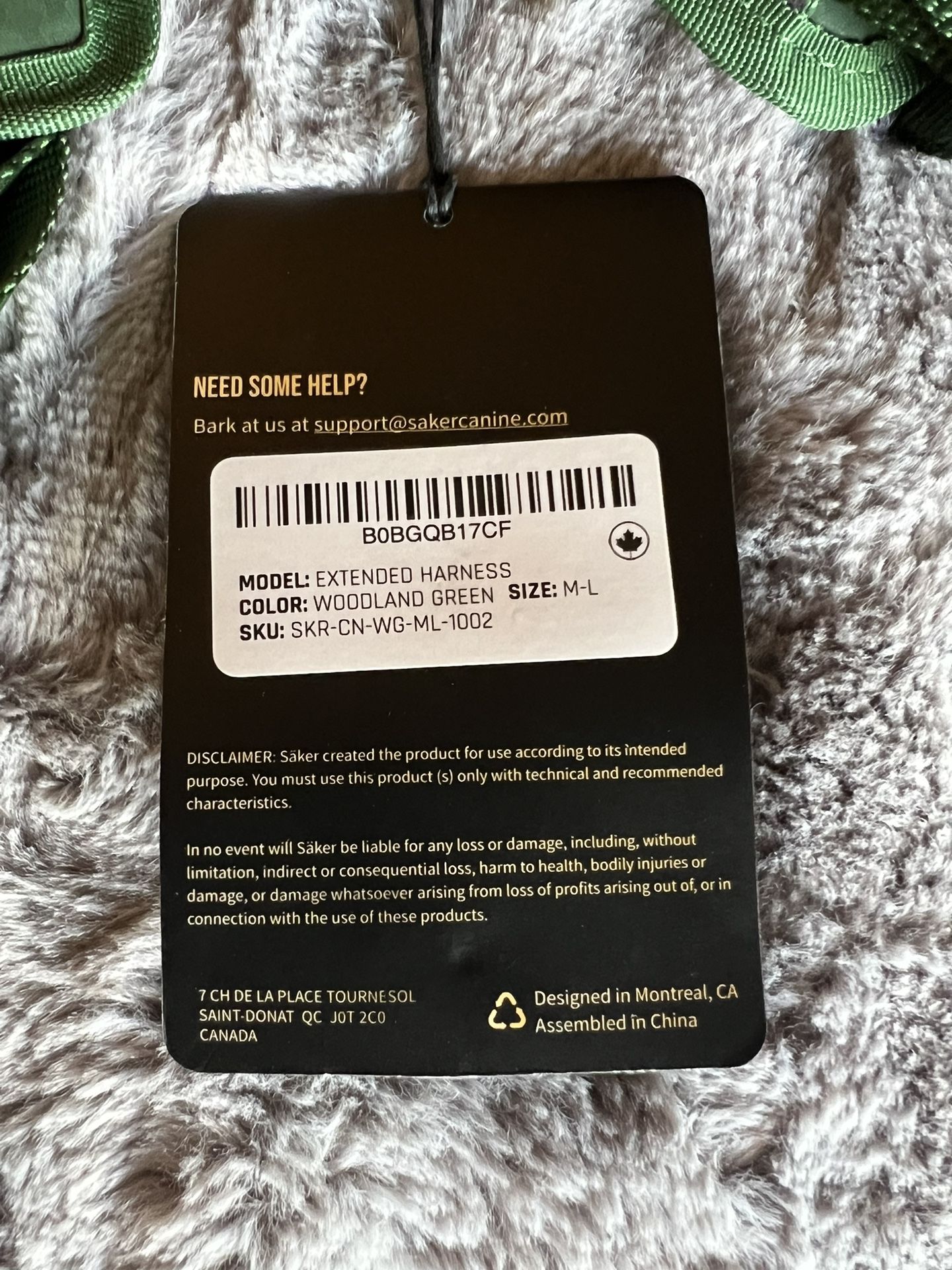 Saker Ascension Dog Harness