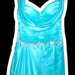 Beautiful Aqua Prom Dress